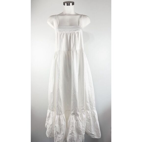 NEW NWT MIKOH SAKURA MIDI DRESS sz S, 1 - Bone Tiered A Line - Picture 4 of 9